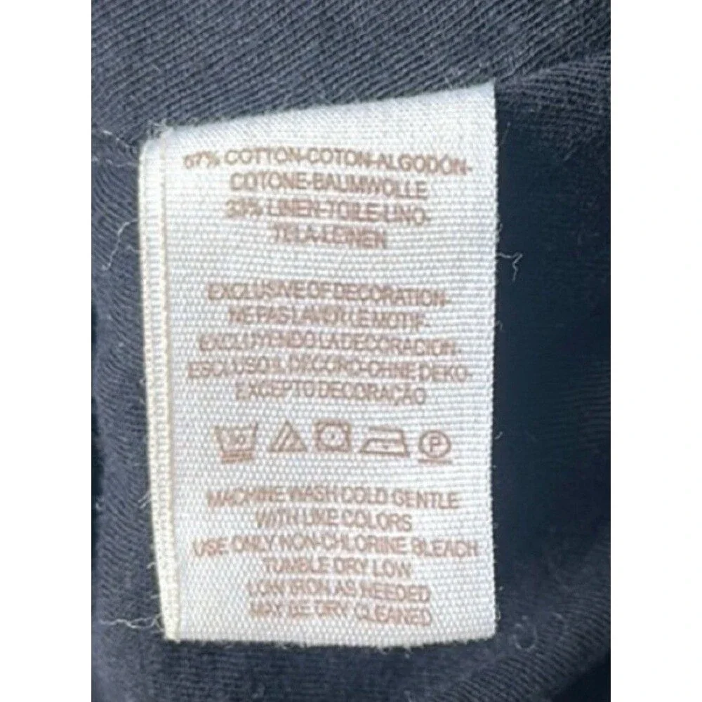 Free People Whimsical Embroidery Black Top Size M - Picture 8 of 8